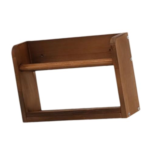 Qianly Hölzerne schwimmende Kindergartenbuchhandel Fotorahmenhalter Dekor zeitgenössische rustikale Wandregal Display Rack für Kinder Zimmer Cafe, Brown 40cmx12cmx20cm Qianly Hölzerne schwimmende Kindergartenbuchhandel Fotorahmenhalter Dekor zeitgenössische rustikale Wandregal Display Rack für Kinder Zimmer Cafe, Brown 40cmx12cmx20cm von Qianly