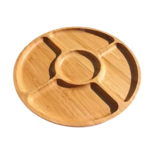 Qianly Holz Serviertablett Vorspeisenteller Keksplatte Chip Und Platte für Snack von Qianly
