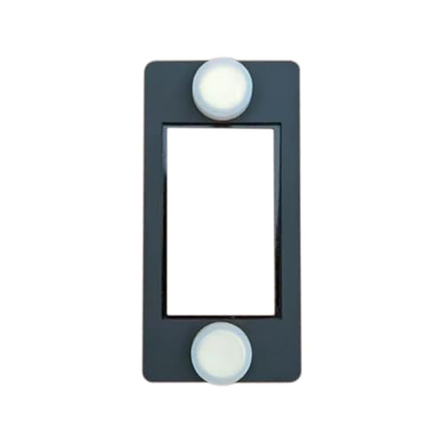 Qianly Hygrometer Halterung Reptilienterrarium Thermometerhalter Terrarium Zubehör Magnetisch Aus Langlebigem PP Material für Amphibien Terrarienbehausung, Schwarz von Qianly