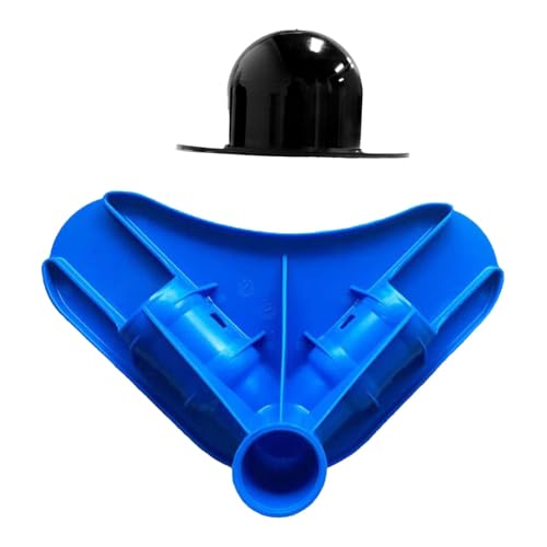 Qianly Poolrahmen Eckverbinder Poolstruktur Stabilisator Ersatz für Ventilverschlussstopfen Rechteckiger Poolrahmen Adapter Wartungskomponente Aus PP für auf, Blau von Qianly