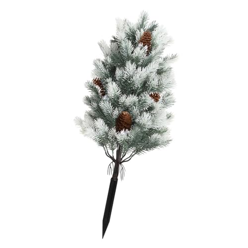 Qianly Realistischer Kunstbaum mit Standspieß als Dauerhafte Terrassendekoration für Hausflur Gartenparty Festliche Atmosphäre, Weiß von Qianly
