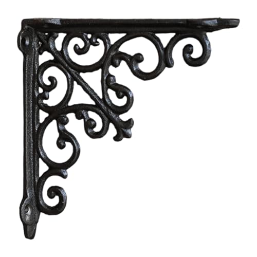 Qianly Regalhalter Regalwinkel Wandhalterung Winkelträger Wandkonsole Kompakt Und Funktional Aus Metall Zur Befestigung von Wandbrettern für Akzente Im Baue, M von Qianly