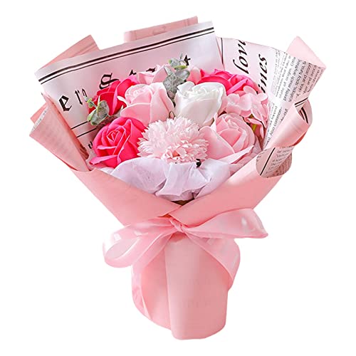 Qianly Seife Blumenstrauß Badeseife Zum Muttertag, ROSA von Qianly