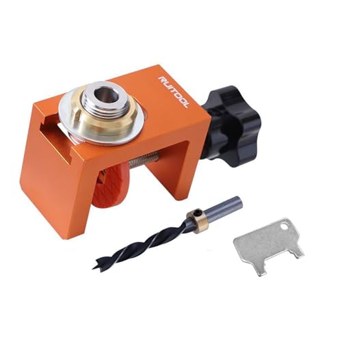 Qianly Werkzeug Zur Bohrlochbestimmung, Set für Taschenloch Dübellehren Zur Schrankinstallation, 10mm von Qianly