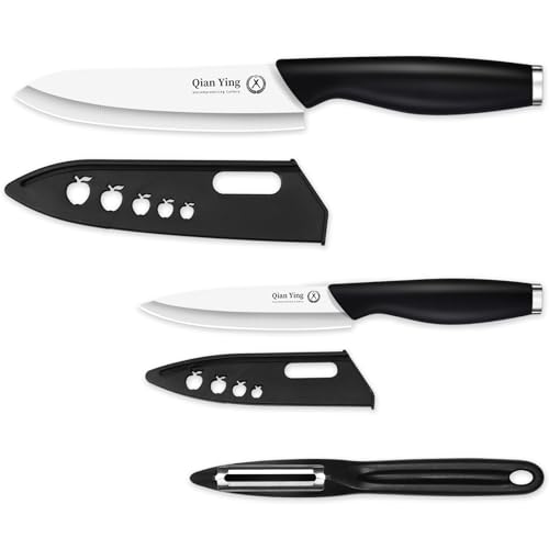 Keramikmesser Set Scharf Keramik Messer: 3er Pack Küche Messer Set Schwarz Gemüsemesser und Kochmesser Keramikmesser Set Scharf Keramik Messer: 3er Pack Küche Messer Set Schwarz Gemüsemesser und Kochmesser von Qianying