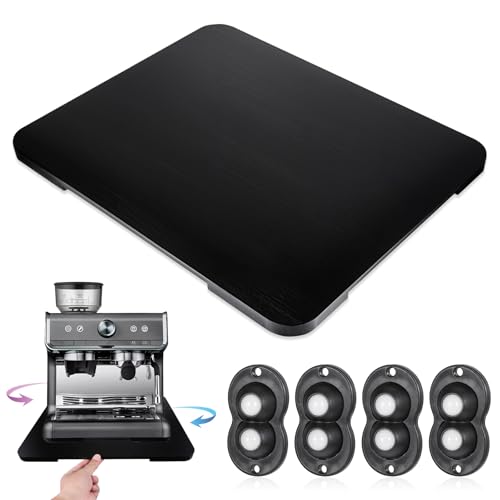 Geräte-Schieber, 360°-Rolltablett für Kaffeemaschine, Bambus-Kaffeekanne, Schiebertablett für Arbeitsplatte, drehbar, mit Rolltablett, Küchengeräte, leicht von unter dem Schrank Geräte-Schieber, 360°-Rolltablett für Kaffeemaschine, Bambus-Kaffeekanne, Schiebertablett für Arbeitsplatte, drehbar, mit Rolltablett, Küchengeräte, leicht von unter dem Schrank von Qianyu