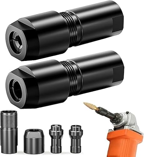 Winkelschleifer Modifizierter Adapter, M10 Gewindeschaft Verbindungssatz, Winkelschleifer-Verlängerungsstange für 100 Typ Winkelschleifer/Polierer (Schwarz) von Qianzc