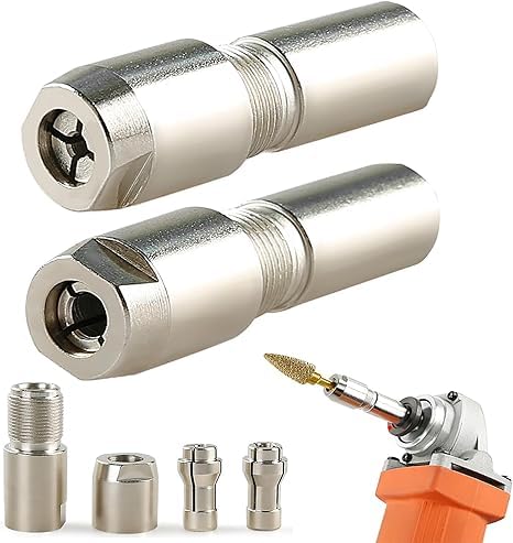 Winkelschleifer Modifizierter Adapter, M10 Gewindeschaft-Verbindungssatz, Winkelschleifer-Verlängerungsstange für 100 Typ Winkelschleifer/Polierer (Silber) von Qianzc