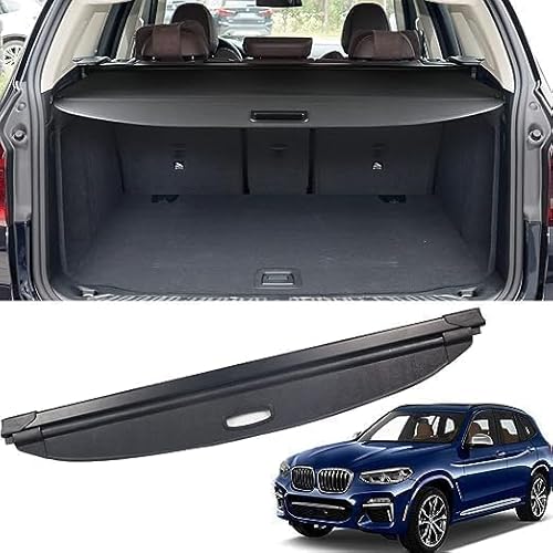 QiaoCL Einziehbare Heckklappe Hintere Box für BMW X3 2016-2022, Gepäckabdeckung Hintere Box Abdeckung Regal Hintere Box Einziehbare Box von QiaoCL