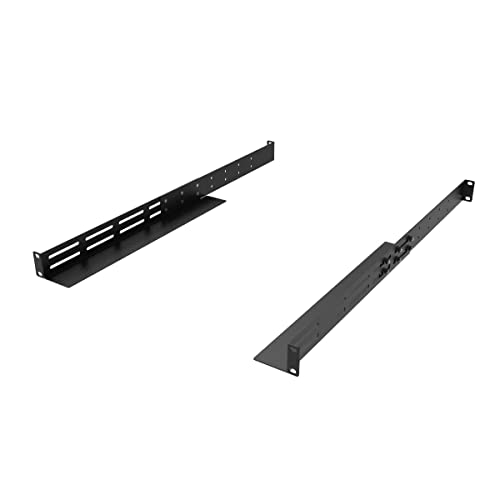 QiaoYoubang 1U Universal Rack Mount 4 Post Shelf Rail Führungsschiene Schienen 16-29 Zoll Deep for APC HP IBM DELL and Compaq von QiaoYoubang