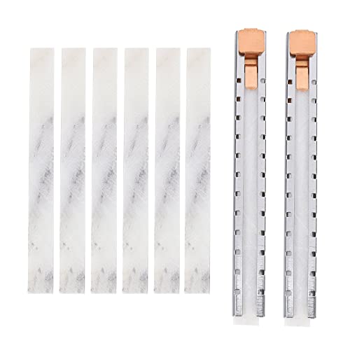 Qiaohome 2 Specksteinhalter mit 6 flachen Set/Markierung weiß klar und ablösbar Markierungen auf Stahl Qualität Speckstein Stifte zum Schweißen von Qiaohome