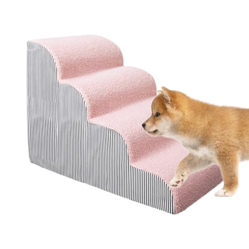 Haustiertreppen Für Hohe Betten,Katzen Und Hunde Treppen Couch Und Bett Stufen - Hunderampe Für Sofa Auto SUV Wohnzimmer Schlafzimmer Haushalt von Qiaonan