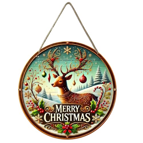 Qiaonan Weihnachtstürschild - Christliches Holz Türschild | Deko für Draußen Innen Raum Schlafzimmer Hof Büro Klassenzimmer Diele Küche Qiaonan Weihnachtstürschild - Christliches Holz Türschild | Deko für Draußen Innen Raum Schlafzimmer Hof Büro Klassenzimmer Diele Küche von Qiaonan