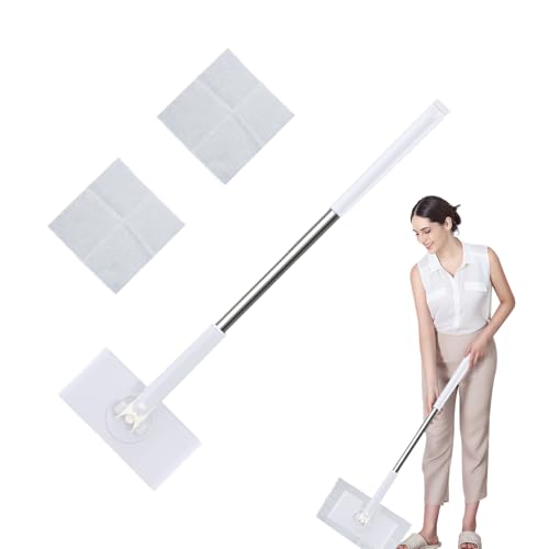 Wischmopp - Mini Wischmopp für kleine Räume,70 cm Länge Kompatibel mit Gesichtstüchern Tragbarer Bodenreiniger für Haushalt Wohnung Bad von Qiaonan