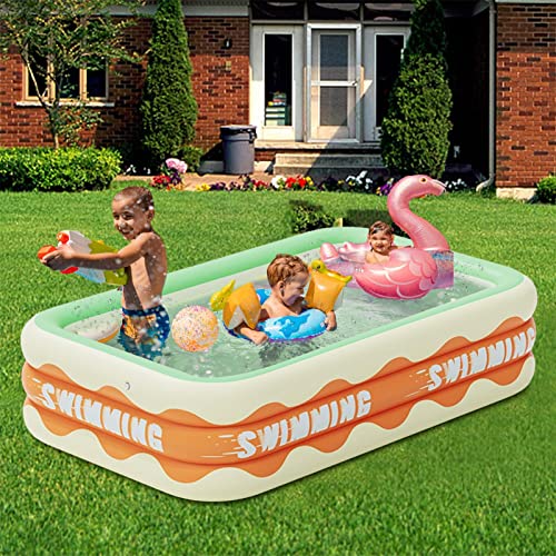 Familienpool Planschbecken, 150x105x50cm Verdickter 3 Lagiger Oberirdischer Aufblasbarer Pool, Swimming Pool Aufblasbar Groß Rechteckig Für Garten Oder Terrasse, Einfaches Set Familienpool Planschbecken, 150x105x50cm Verdickter 3 Lagiger Oberirdischer Aufblasbarer Pool, Swimming Pool Aufblasbar Groß Rechteckig Für Garten Oder Terrasse, Einfaches Set von Qidures