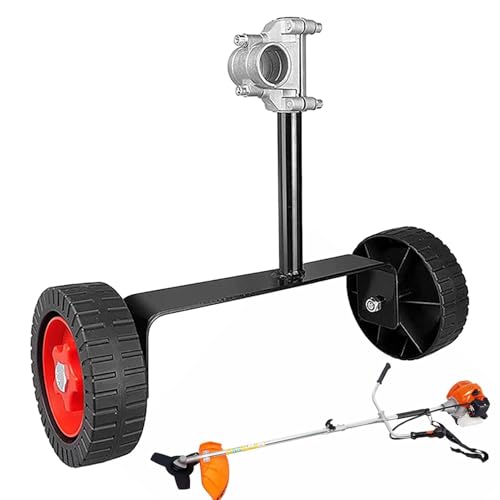 Stützrad Für Trimmer, Universelle Weed Eater Räders, Rad Für Rasentrimmer 26mm-28mm, Hilfsräder Für Motorsense, Räders Für Rasentrimmer, Rasenkantenschneider Und Motorsense von Qidures