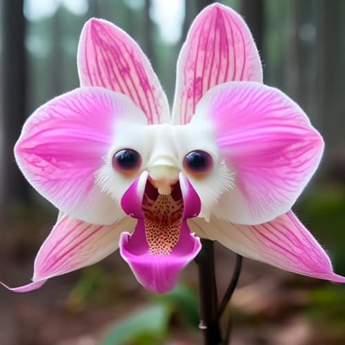 Katzenorchideen Samen – 100 Mehrjährige Blumensamen für Garten leicht zu züchtende Orchideen für Garten im Freien, Blumentöpfe, Balkonen (H) von Qiebenav