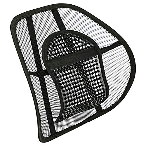 Qiekenao Auto Taille Pad, Autositz Lendenwirbelstütze atmungsaktiv Auto Eisdraht Mesh Taille Pad Massage Sitzbezug Pad von Qiekenao