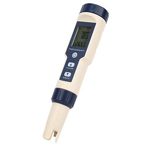 5 in 1 Tragbares Digitales PH-Salzgehalt-Temperatur-TDS-EC-Messgerät Multifunktionaler Wasserqualitätstester Detektor Wasserhärteanalysator Wasser-TDS-Messgerät Stellen Sie 5 in 1 Tragbares Digitales PH-Salzgehalt-Temperatur-TDS-EC-Messgerät Multifunktionaler Wasserqualitätstester Detektor Wasserhärteanalysator Wasser-TDS-Messgerät Stellen Sie von Qiilu
