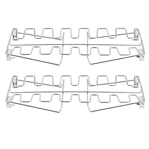 Cobb Grill Bräter 35×12×8 2 Stück Edelstahl Hähnchenflügelbein-Grillrost Klappbarer Barbecue-Ofen-Bräterständer Cobb Grill Bräter 35×12×8 2 Stück Edelstahl Hähnchenflügelbein-Grillrost Klappbarer Barbecue-Ofen-Bräterständer von Qiilu