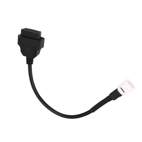 Qiilu Diagnoseadapterkabel, Professional 4-polig an OBD2-Fehlercode-Lesegerät Motorradscanner Diagnosekabel Diagnosewerkzeugkabel Adapter OBD2-Schnittstelle Passend für von Qiilu