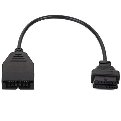 Madezz 12-polig auf OBDII 16-poliges Kabel, OBD1 12-polig auf OBD2 16-polig Diagnosewerkzeug Stecker Adapterkabel Drift obd2 zu obd1 Madezz 12-polig auf OBDII 16-poliges Kabel, OBD1 12-polig auf OBD2 16-polig Diagnosewerkzeug Stecker Adapterkabel Drift obd2 zu obd1 von Qiilu