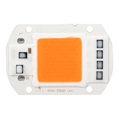 Qiilu 1pc 50w Vollspektrum Warmweiß Led Cob Chip Wachsen Licht Wachstum Lampe Garten Hydrokultur Pflanze Voll Volle Led Spektrum 50w Lichter Spektrum Chip Cob Led Wachsen Chip von Qiilu