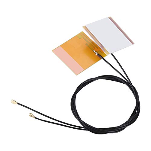 Qiilu 2 Teile/Satz IPEX 1 Antenne 2,4 G/ 5G Dual Equency IPEX G1 Integrierte WiFi Empfänger Antenne für Notebook 46 cm Stabiles Signal 2,4 5G Dual Equency IPEX G1 Integrierte WiFi von Qiilu