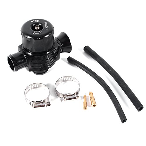 Qiilu Blow Off Ventil Dump Ventil Inverter Turbo BOV Universal 25 mm aus Aluminium für Auto, Doppelanschluss von Qiilu
