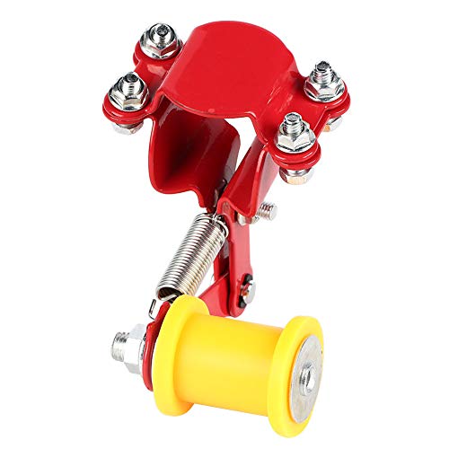 Qiilu Einsteller Kettenspanner Bolt On Roller Motorrad Modified Zubehör Universal Tool(Rot) von Qiilu