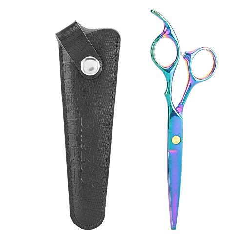 Qiilu Friseurschere, 6.7 Zoll Haarschere Professionelle bunte Schärfe Rand Haarschere Friseur Friseur Schere Cutter((Hair Scissors + Protective Case)) von Qiilu