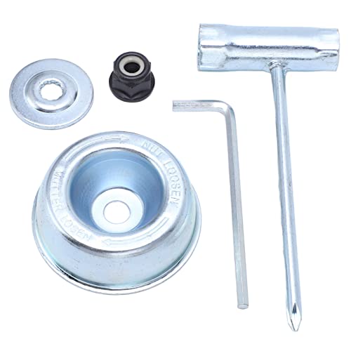 Qiilu Klingenadapter-Kit, 5-teiliges Klingenadapter-Kit 4126-642-7600 Wartungsscheibe für Rasentrimmer Freischneider von Qiilu