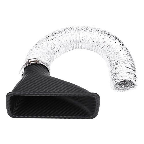 Qiilu Kohlefaser Universal Auto Turbo Turbine Einlass Rohr Luft Trichter von Qiilu