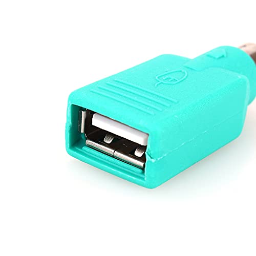 Qiilu P-auf-USB-Buchse-Konverter, USB-Buchse auf P-PS/2-Stecker-Adapter für USB-Tastatur/Mausmäuse. Verbinden Sie Sich mit Dem C-Uter-Konverter, Buchse auf P-PS/2-Stecker-Adapter für von Qiilu