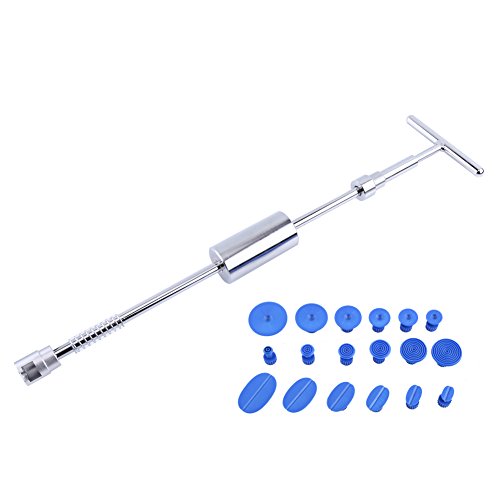 Qiilu Paintless Dent Reparatur Hagelentfernung T Bar Slide Hammer 18 Stück Kleber Puller Tabs Qiilu Paintless Dent Reparatur Hagelentfernung T Bar Slide Hammer 18 Stück Kleber Puller Tabs von Qiilu
