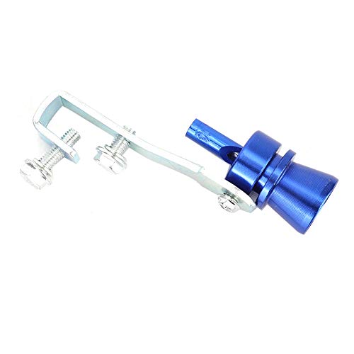 Qiilu Turbo Sound Pfeife Auspuff, Universal Turbo Sound Whistle Heckschalldämpfer Auspuff Pfeife Blau Auspuffrohr, Auto Turbo Sound Auspuff Whistle Rohr Endrohr Schalldämpfer für Endrohre (TC-M) von Qiilu