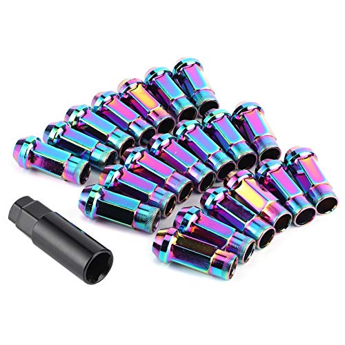 Radmuttern, Qiilu Nuts Lug, 20 Stück M12x1,5 mm Lug Nuts Open End Extended Professional Auto Auto Modification Zubehör Radmuttern, Qiilu Nuts Lug, 20 Stück M12x1,5 mm Lug Nuts Open End Extended Professional Auto Auto Modification Zubehör von Qiilu