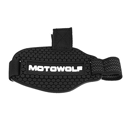 Qiilu Motorradschuh, Schutz für Motorradstiefel, Schutzausrüstung für Schuhe, Stiefel, Scuff-Schutzausrüstung, Zubehör, Stiefel, Motorrad, Schwarz, Universal von Qiilu