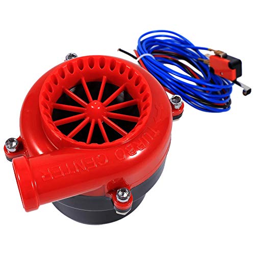 Turbo Sound Auspuff, Auto Electronic Fake Dump Turbo Blow Off Hooter Ventil Analog Sound BOV Simulator Kit gefälschte Turbo Sound Auspuffrohr Whistle Blowoff Ventil Turbo von Qiilu