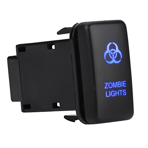 Wippschalter Qiilu 12V Blaue LED Auto Auto On Off Wippschalter für Hilux für Landcruiser VIGO(ZOMBIE LIGHTS) von Qiilu