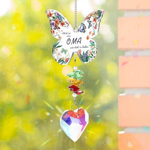 Oma Geschenk Geburtstag,Sonnenfänger Kristall Glücksbringer,Sind die Geschenk für Oma von Enkel,Beste Oma Geschenke Oma Geschenk Geburtstag,Sonnenfänger Kristall Glücksbringer,Sind die Geschenk für Oma von Enkel,Beste Oma Geschenke von Qiimenguer