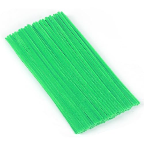 100 Stück Pfeifenreiniger, Grün Pfeifenreiniger Chenilledraht 6mm*30cm, Pfeifenputzerdraht für Handwerk DIY Craft Projekte Chenilledraht Biegeplüsch zum Basteln und Dekorieren Pipe cleaners green 100 Stück Pfeifenreiniger, Grün Pfeifenreiniger Chenilledraht 6mm*30cm, Pfeifenputzerdraht für Handwerk DIY Craft Projekte Chenilledraht Biegeplüsch zum Basteln und Dekorieren Pipe cleaners green von Qikaara
