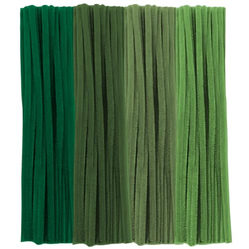 100 Stück Pfeifenreiniger, Grüne Serie Pfeifenreiniger Chenilledraht 30cm, Pfeifenputzerdraht für Handwerk DIY Craft Projekte Chenilledraht Biegeplüsch zum Basteln und Dekorieren Pipe cleaner green 100 Stück Pfeifenreiniger, Grüne Serie Pfeifenreiniger Chenilledraht 30cm, Pfeifenputzerdraht für Handwerk DIY Craft Projekte Chenilledraht Biegeplüsch zum Basteln und Dekorieren Pipe cleaner green von Qikaara