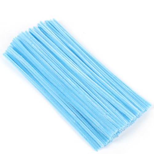 100 Stück Pfeifenreiniger, Hellblau Pfeifenreiniger Chenilledraht 30cm, Pfeifenputzerdraht für Handwerk DIY Craft Projekte Chenilledraht Biegeplüsch zum Basteln und Dekorieren Pipe cleaners light blue 100 Stück Pfeifenreiniger, Hellblau Pfeifenreiniger Chenilledraht 30cm, Pfeifenputzerdraht für Handwerk DIY Craft Projekte Chenilledraht Biegeplüsch zum Basteln und Dekorieren Pipe cleaners light blue von Qikaara