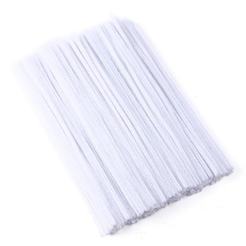 100 Stück Pfeifenreiniger, Weiß Pfeifenreiniger Chenilledraht 6mm*30cm, Pfeifenputzerdraht für Handwerk DIY Craft Projekte Chenilledraht Biegeplüsch zum Basteln und Dekorieren Pipe cleaners white 100 Stück Pfeifenreiniger, Weiß Pfeifenreiniger Chenilledraht 6mm*30cm, Pfeifenputzerdraht für Handwerk DIY Craft Projekte Chenilledraht Biegeplüsch zum Basteln und Dekorieren Pipe cleaners white von Qikaara