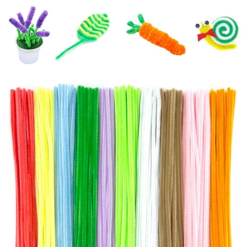 200 Stück Pfeifenreiniger Set, Bunt Pfeifenreiniger Chenilledraht 6mm*30 cm, Pfeifenputzerdraht für DIY Craft Projekte Chenilledraht Biegeplüsch zum Basteln und Dekorieren Pipe cleaners 10 Farben 200 Stück Pfeifenreiniger Set, Bunt Pfeifenreiniger Chenilledraht 6mm*30 cm, Pfeifenputzerdraht für DIY Craft Projekte Chenilledraht Biegeplüsch zum Basteln und Dekorieren Pipe cleaners 10 Farben von Qikaara