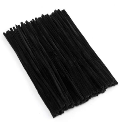 200 Stück Pfeifenreiniger Set, Schwarz Pfeifenreiniger Chenilledraht 6mm*30cm, Pfeifenputzerdraht für Handwerk DIY Craft Projekt Chenilledraht Biegeplüsch zum Basteln und Dekorieren Pipe cleaner black 200 Stück Pfeifenreiniger Set, Schwarz Pfeifenreiniger Chenilledraht 6mm*30cm, Pfeifenputzerdraht für Handwerk DIY Craft Projekt Chenilledraht Biegeplüsch zum Basteln und Dekorieren Pipe cleaner black von Qikaara