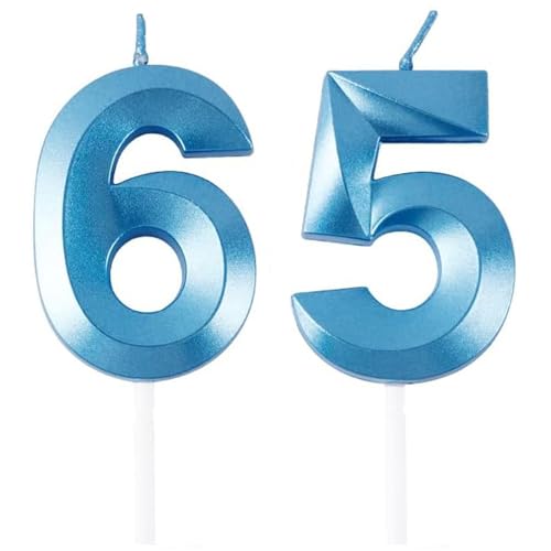 Geburtstagskerzen Zahlen 65/56, Blaue Geburtstag Kerzen, Zahlenförmige Kerze, 3D Tortendeko, kuchen Dekoration für Geburtstag Party, Hochzeiten, Firmenfeiern, Jubiläen, Birthday Candle Number 65/56 Geburtstagskerzen Zahlen 65/56, Blaue Geburtstag Kerzen, Zahlenförmige Kerze, 3D Tortendeko, kuchen Dekoration für Geburtstag Party, Hochzeiten, Firmenfeiern, Jubiläen, Birthday Candle Number 65/56 von Qikaara