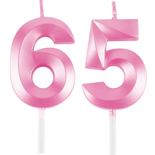 Geburtstagskerzen Zahlen 65/56, Rosa Geburtstag Kerzen, Zahlenförmige Kerze, 3D Tortendeko, kuchen Dekoration für Geburtstag Party, Hochzeiten, Firmenfeiern, Jubiläen, Birthday Candle Number 65/56 Geburtstagskerzen Zahlen 65/56, Rosa Geburtstag Kerzen, Zahlenförmige Kerze, 3D Tortendeko, kuchen Dekoration für Geburtstag Party, Hochzeiten, Firmenfeiern, Jubiläen, Birthday Candle Number 65/56 von Qikaara