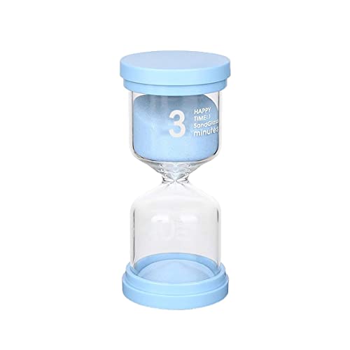 Sanduhr 3 Minuten Grün für Kinder - Glas Timer, Kinderuhr, Dekorative Uhr, Zeitmesser für Küchen, Klassenzimmer, Zuhause, Büros - Eine Stunde Lange Zeit von Qikaara
